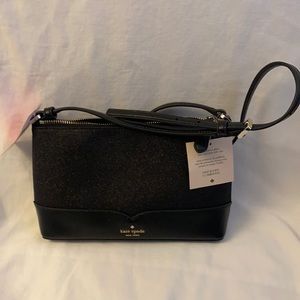 Kate Spade shoulder bag brand new black slight sparkle